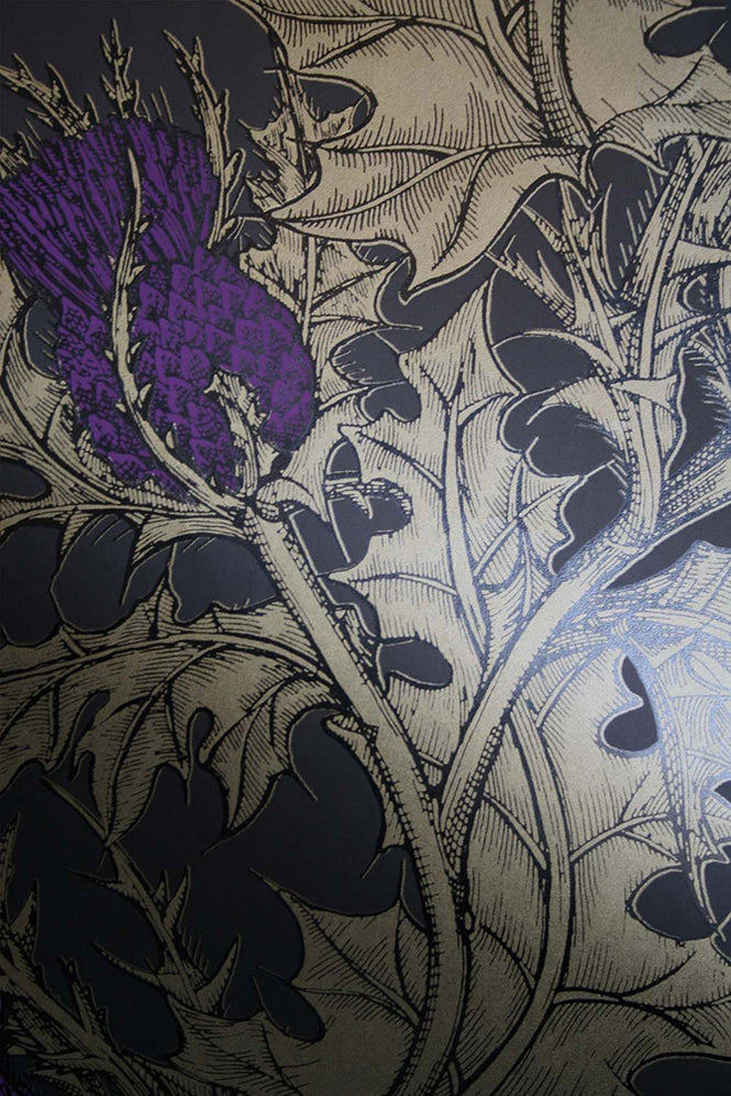 Timorous Beasties / GRAND THISTLE HAND-PRINT / EX/GRN/4007/08
