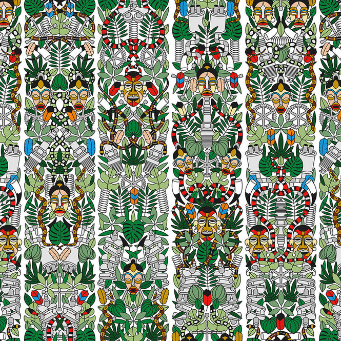 【A4サンプル】Archives Wallpaper by Studio Job / L'Afrique (JOB-05)