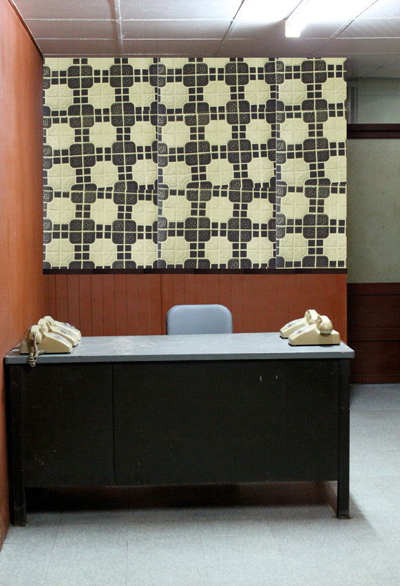 Deborah Bowness / The Standard Collection / London Tile / Olive Green