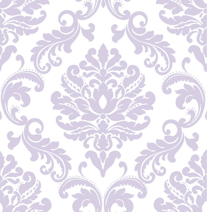 はがせる シール 壁紙 NU WALLPAPER / Purple Ariel Peel And Stick Wallpaper / NU1396