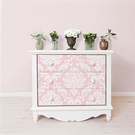 はがせる シール 壁紙 NU WALLPAPER / Pink Ariel Peel And Stick Wallpaper / NU1397