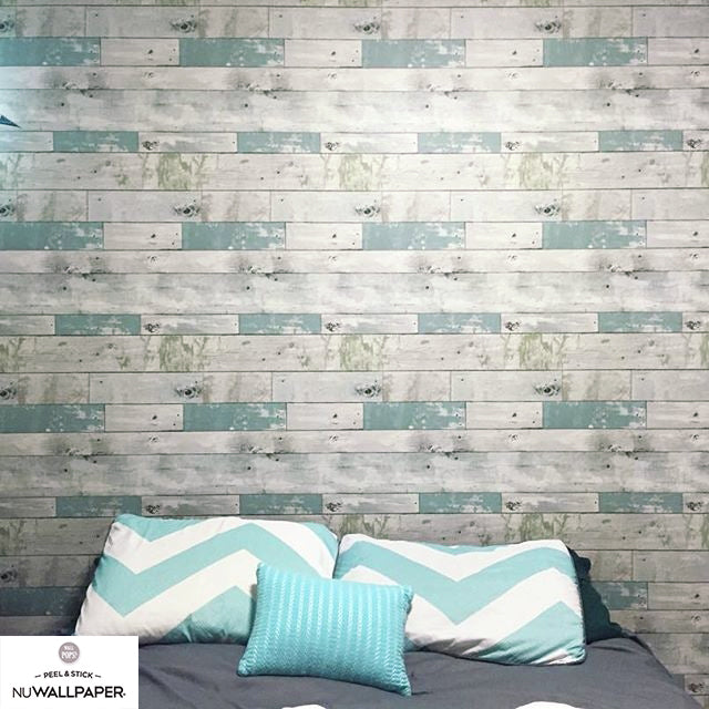 【予約受付】はがせる シール 壁紙 NU WALLPAPER / Beachwood Peel And Stick Wallpaper / NU1647(NU3126)