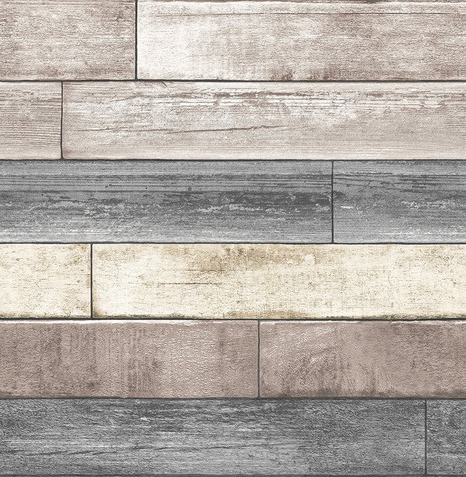 はがせる シール 壁紙 NU WALLPAPER / Reclaimed Wood Plank Natural / NU1690(NU3130)