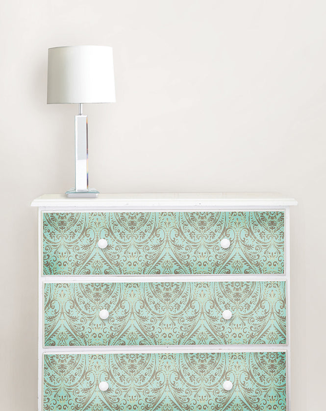 はがせる シール 壁紙 NU WALLPAPER / Nomad Damask Peel and Stick Wallpaper / NU2079