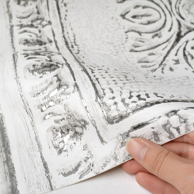 はがせる シール 壁紙 NU WALLPAPER / RECLAIMED TIN Peel And Stick Wallpaper / NU2495
