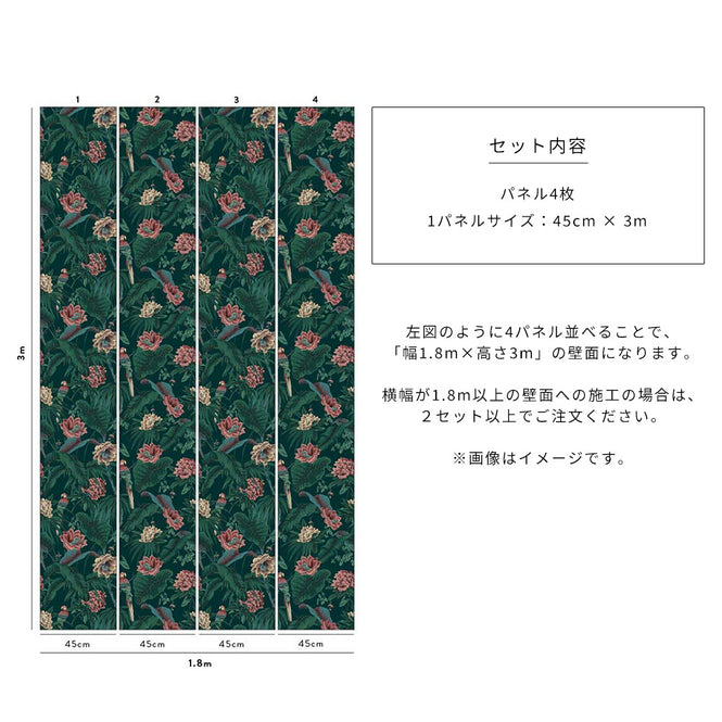 House of Hackney / PARADISA Spruce Green【4パネル1セット】