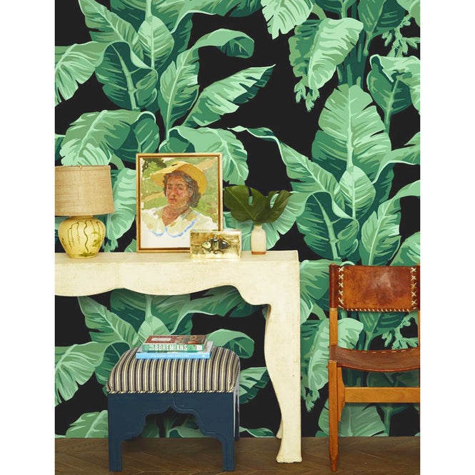 はがせる シール壁紙 wallshoppe / Pacifico Palm-Onyx #1