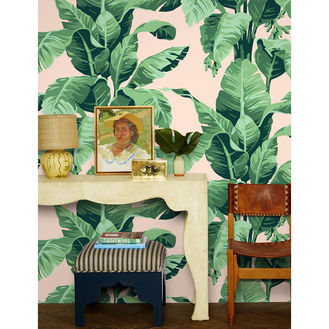 はがせる シール壁紙 wallshoppe / Pacifico Palm-Peach #2