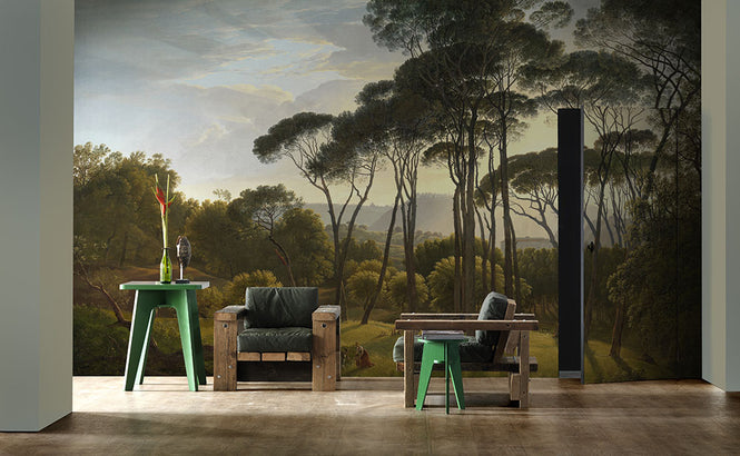 NLXL RIJKSMUSEUM WALLPAPER PRESENTED BY PIET HEIN EEK UMBRELLA PINES RKS-01 (Full size)