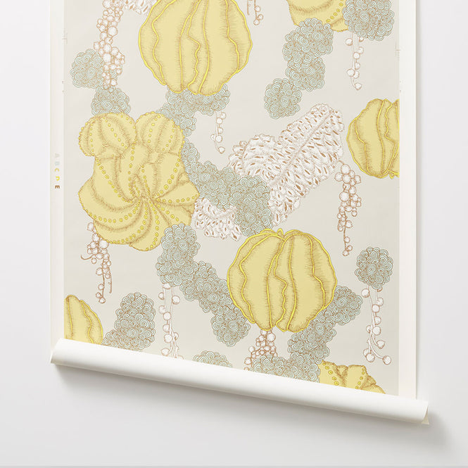 輸入壁紙 Makelike / Succulent Wallpaper Yellow