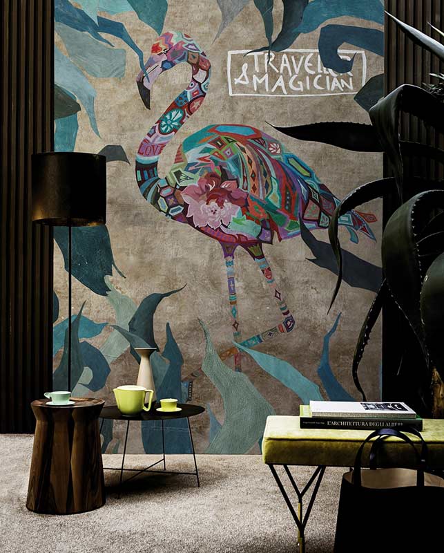 Wall&deco / Contemporary Wallpaper 2016 Eva Germani PINK WIND WDPW1601