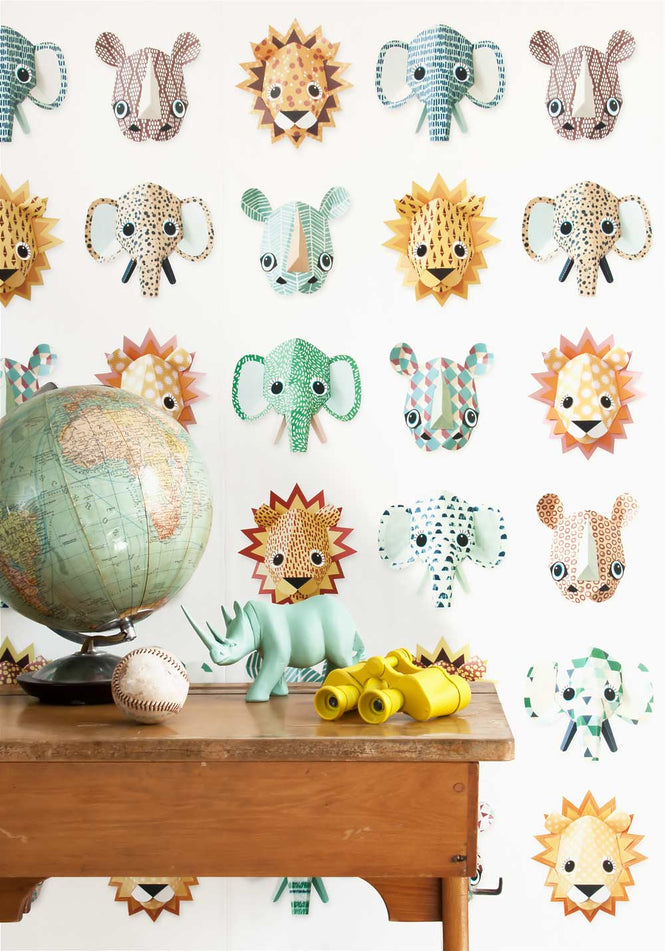 studio ditte / Wild Animals Wallpaper / cool