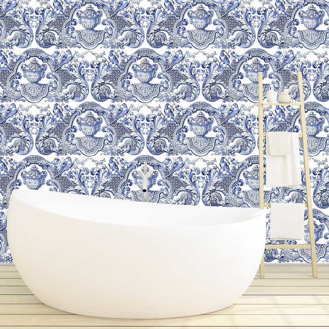 【切売m単位】Royal Delft by Nicolette Mayer ロイヤル・デルフト / Royal Delft William & Mary
