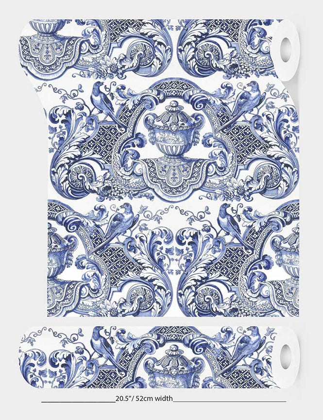 【切売m単位】Royal Delft by Nicolette Mayer ロイヤル・デルフト / Royal Delft William & Mary