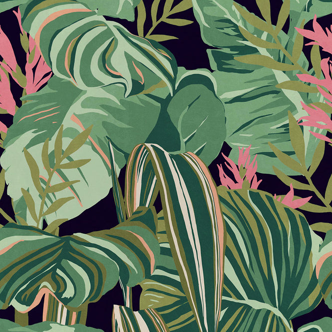 MINDTHEGAP / TROPICAL FOLIAGE Anthracite WP20366
