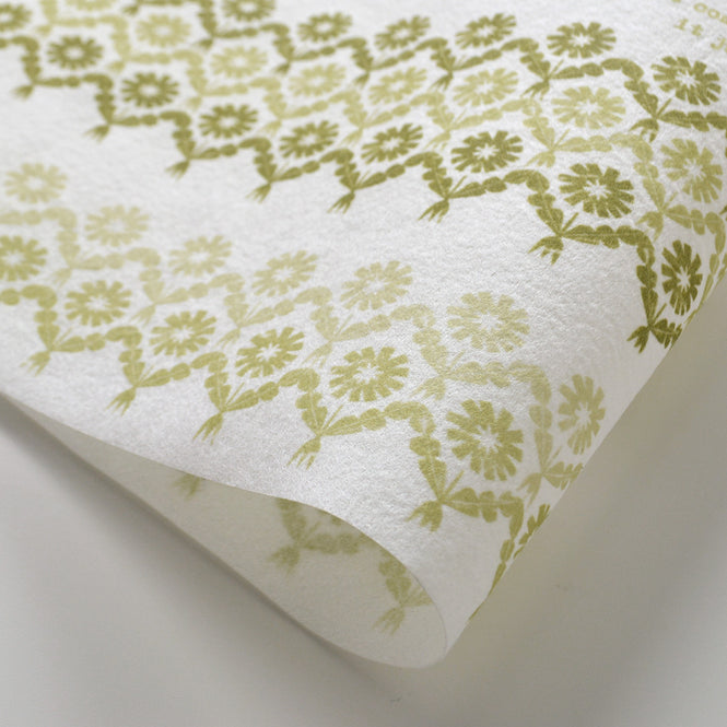 はがせる 壁紙 【Hattan Pattern】YSD LONDON / TEDDY'S DANDELION グリーン HYSD-13(6枚セット)